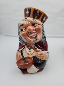Toby Jug Mug Staffordshire Hand Painted Old King Cole Shorter & Sons England 5.5