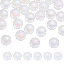 12mm Glass Mosaic Tile, 300g Glass Mosaic Tile Bulk, Iridescent White