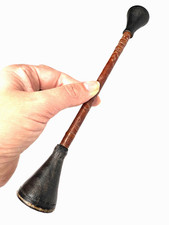 ANTIQUE WOODEN STETHOSCOPE MEDICAL DOCTOR TOOL MONAURAL EAR TRUMPET WOODEN RARE