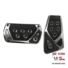 2 PCS Car Pedal Covers, Automatic Transmission Brake and Gas Pedal Pads, Black