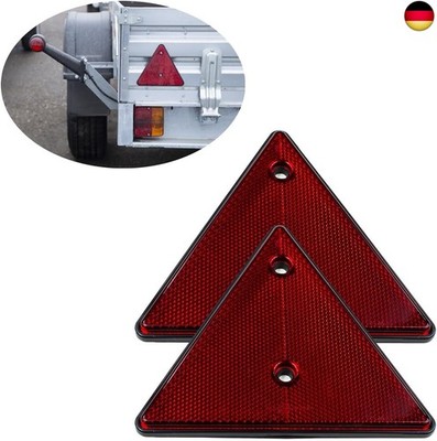 Anhänger Reflektor Dreiecke, 2 Pack, zum Anschrauben