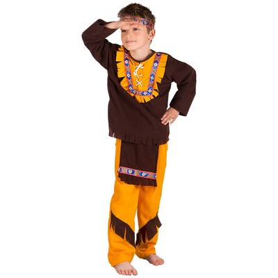 Kinder Indianer Kostüm / Karneval Fasching Wilder Westen Häuptling Party 110-122