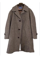 Pendleton Wool Chester Coat Gray 100 Virgin Wool Made in USA, Size 40 Men s