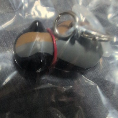 Natsume Yujinchou Nyankosensei Charm, Black Cat, Red Collar, Capsule Toy, Mini