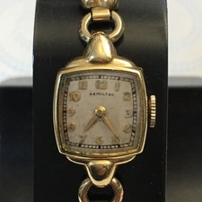 Bellissimo orologio vintage Hamilton 911 17j 10K GF USA donna funzionante ma non revisionato