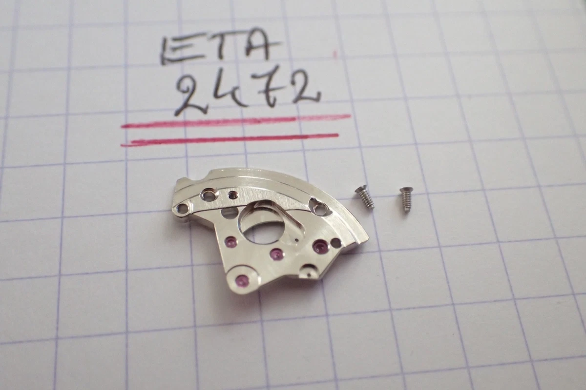 Pièce Horlogère ETA 2452 : Pont De Minuterie 462 + Vis - Occasion
