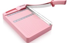 Paper Trimmer, 12" Cutting Length Heavy Duty Paper Cutter with Safety Protect...