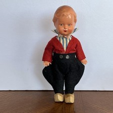 Vintage German Edi Boy Doll 16 Erich Dittmann Celluloid Jointed 6"