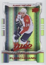 2014-15 Upper Deck MVP Colors & Contours Teal Die-Cut Tomas Fleischmann #83 0f8