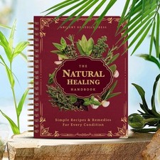 Natural Healing Handbook Spiral Bound Guide With Herbal