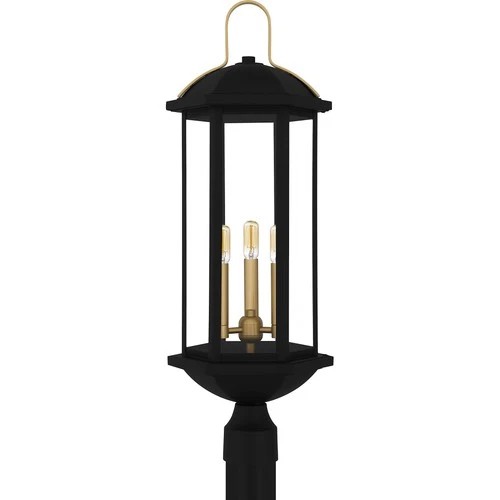 Quoizel CFD9010 Crestfield 3 Light 28" Tall Post Light - Black - Picture 7 of 7