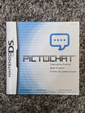 Nintendo DS Pictochat Instruction Booklet - No Game