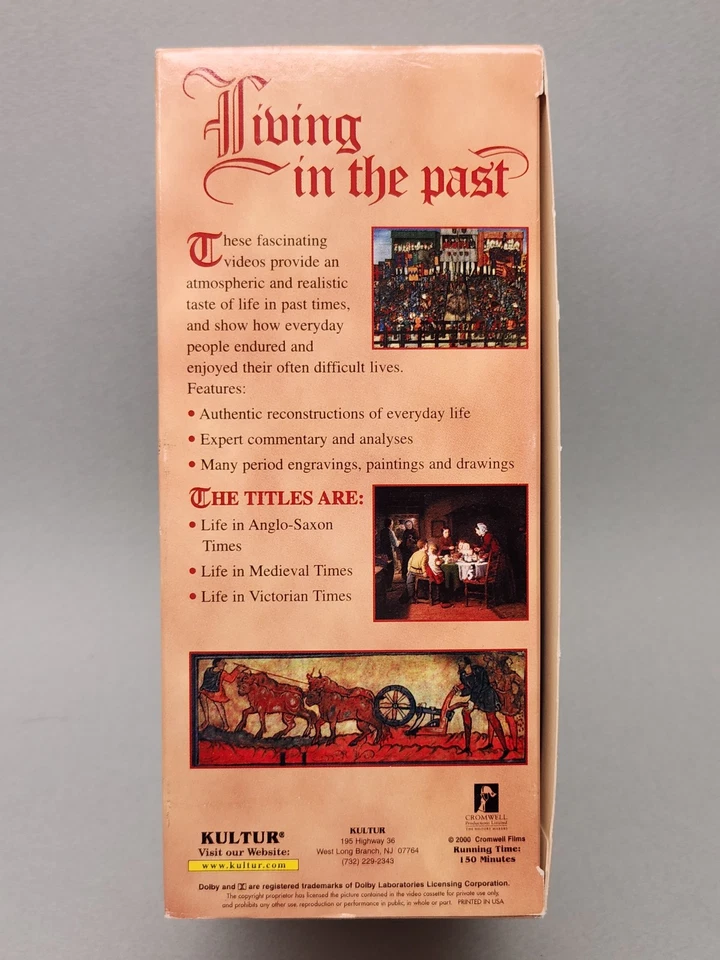 Living in The Past - Life in Anglo-Saxon Times, Medieval, Victorian (3 x VHS) - Image 4 of 4
