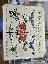 60 SHEETS ASSORTED JOSHUA ROWAN TATTOO FLASH 06-08