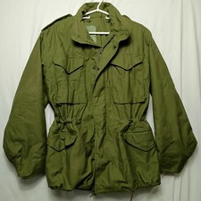 Vintage 80s M-65 OG-107 Cold Weather Field Jacket Coat Small Regular
