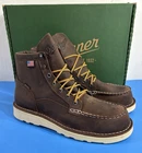 NIB 12 EE MENS DANNER 15588 BULL RUN 6" MOC TOE GORETEX WATERPROOF BOOTS BROWN