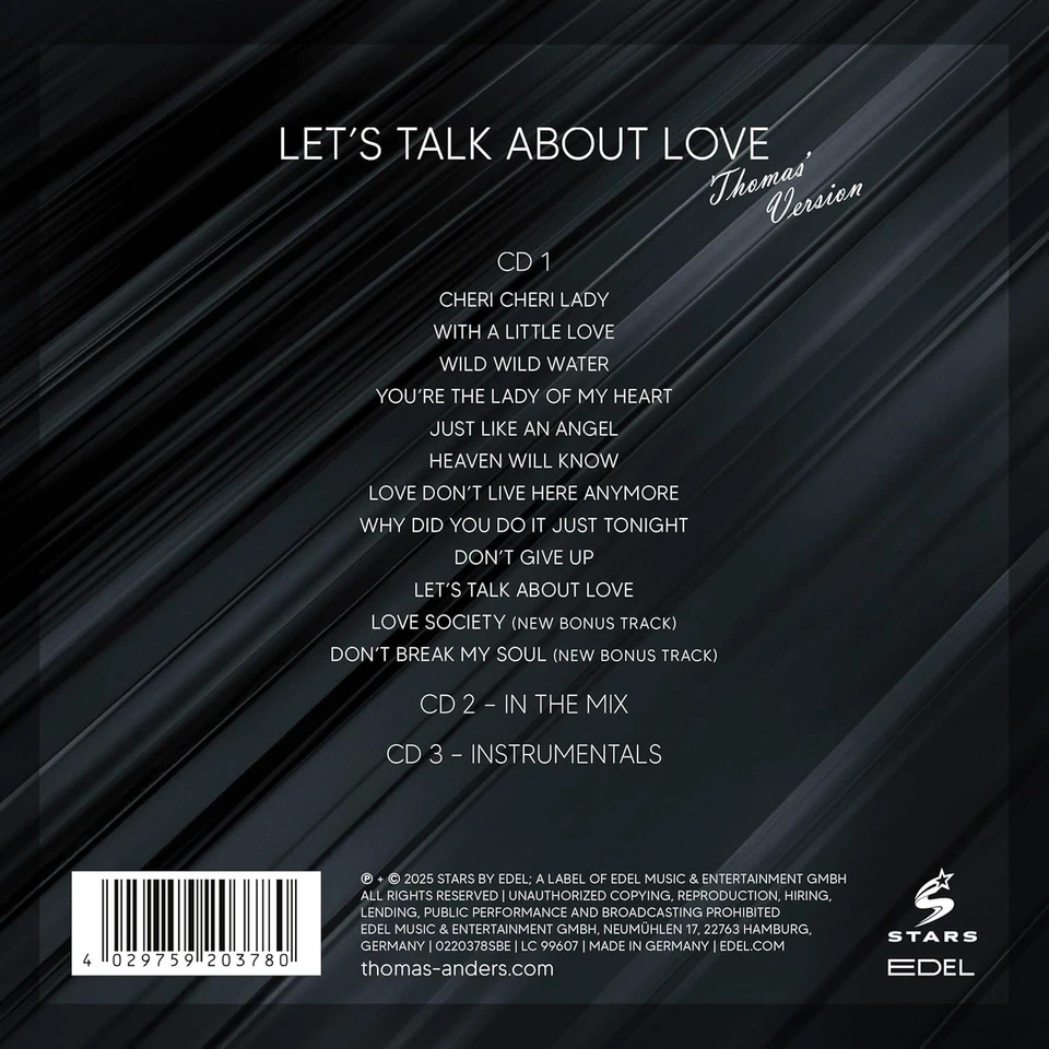 THOMAS ANDERS  ... sings Modern Talking: Let´s Talk About Love | 3CD | sehr gut - Bild 2 von 2