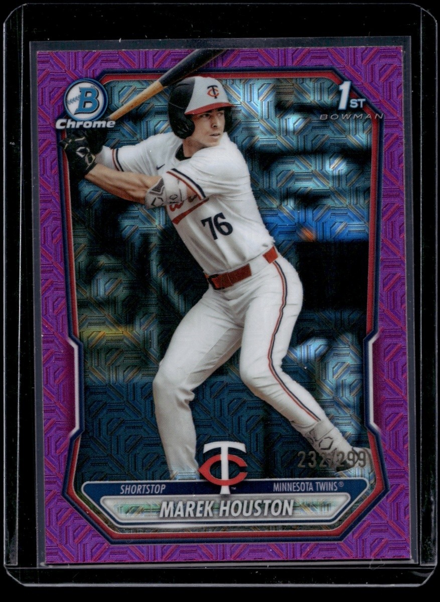 2026 Bowman Mega Box Marek Houston Chrome Fuchsia Mojo Refractor /299 1st Prosp