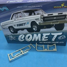 FOB MM 1/25 Ford 427 SOHC Mercury Comet A/FX Drag Racing HEADERS LBR Model Parts