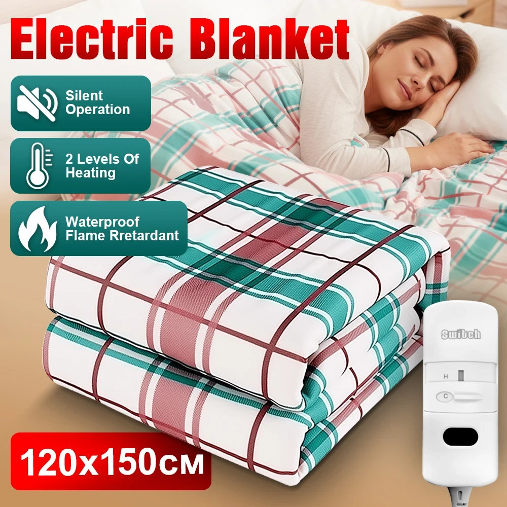 Electric Blanket 110V Thicker Heater Heated Blanket Mattress