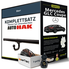 Für MERCEDES GLC Coupe Typ C253 Anhängerkupplung starr +eSatz 7pol uni 16- NEU