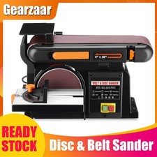 650W Electric Belt & Disc Sander 2in1 Linisher Heavy Duty Table Wood Metal Sand