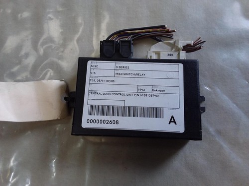 BMW 3 SERIES E36, 05/91-09/00 - CENTRAL LOCK CONTROL UNIT 61351387961