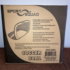 Sport Squad Portable Soccer Goal Net Set - Set of Two 4' Pop Assorted Colors