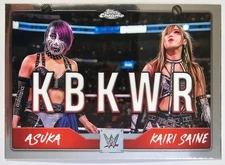 2025 Topps Chrome WWE - Tag Team Asuka, Kairi Saine #TAG-KBW