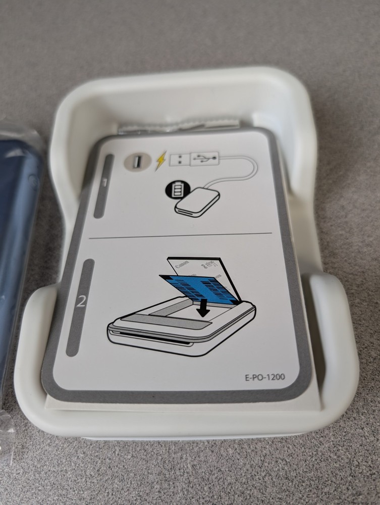 Canon IVY Mini Photo Printer - White / Cosmic Blue - Portable Bluetooth ZINK
