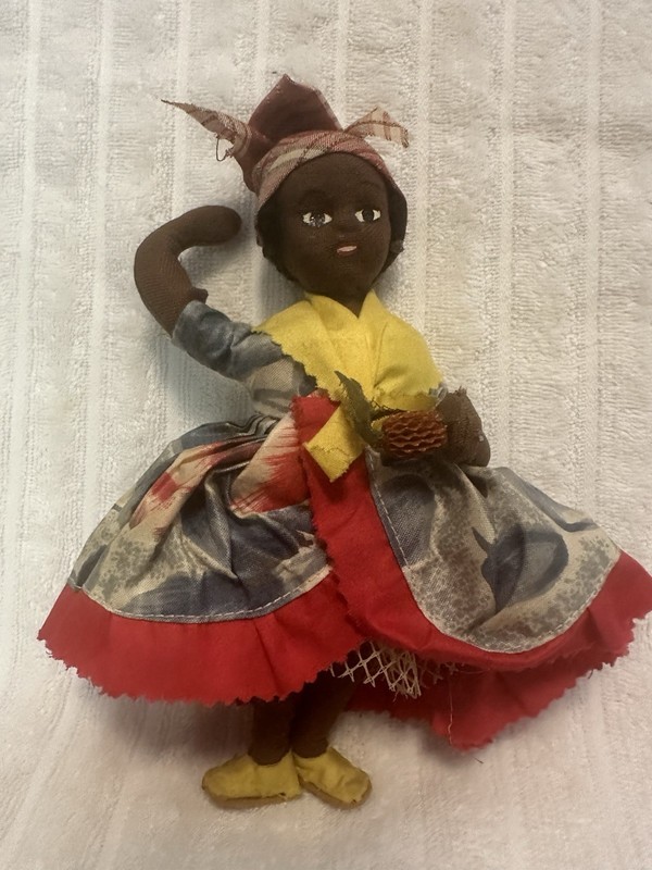 Vintage Homemade Black West Indies Doll