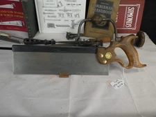Disston 12" Back Saw, 14ppi Rip Cut, Sons is Spelled Sno's, 1878-88, inv 1275