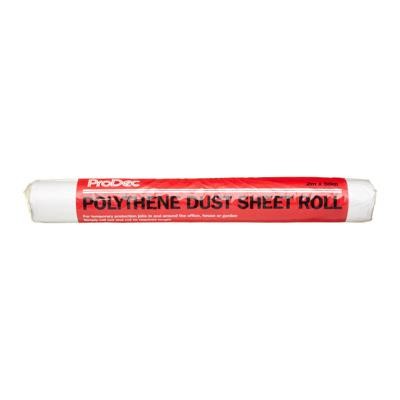 ProDec 2m x 50m Polythene Dust Sheet Roll - Standard Grade