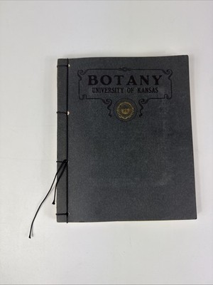 Botany University Of Kansas School Journal Vintage Antique Full Of Notes