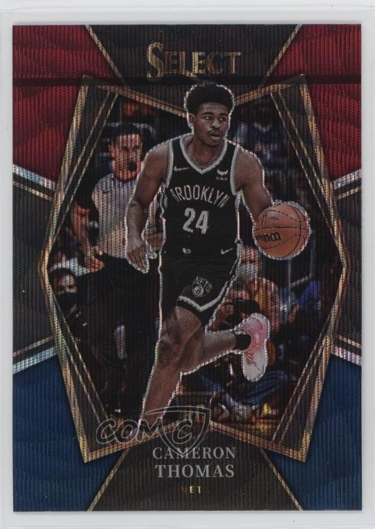 2021 Panini Select Premier Level Tri-Color Prizm Cameron Thomas Rookie RC 1d0h