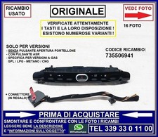PLANCIA PULSANTIERA TASTI PULSANTI CENTRALE 4 FRECCE + GPL METANO FIAT PUNTO EVO