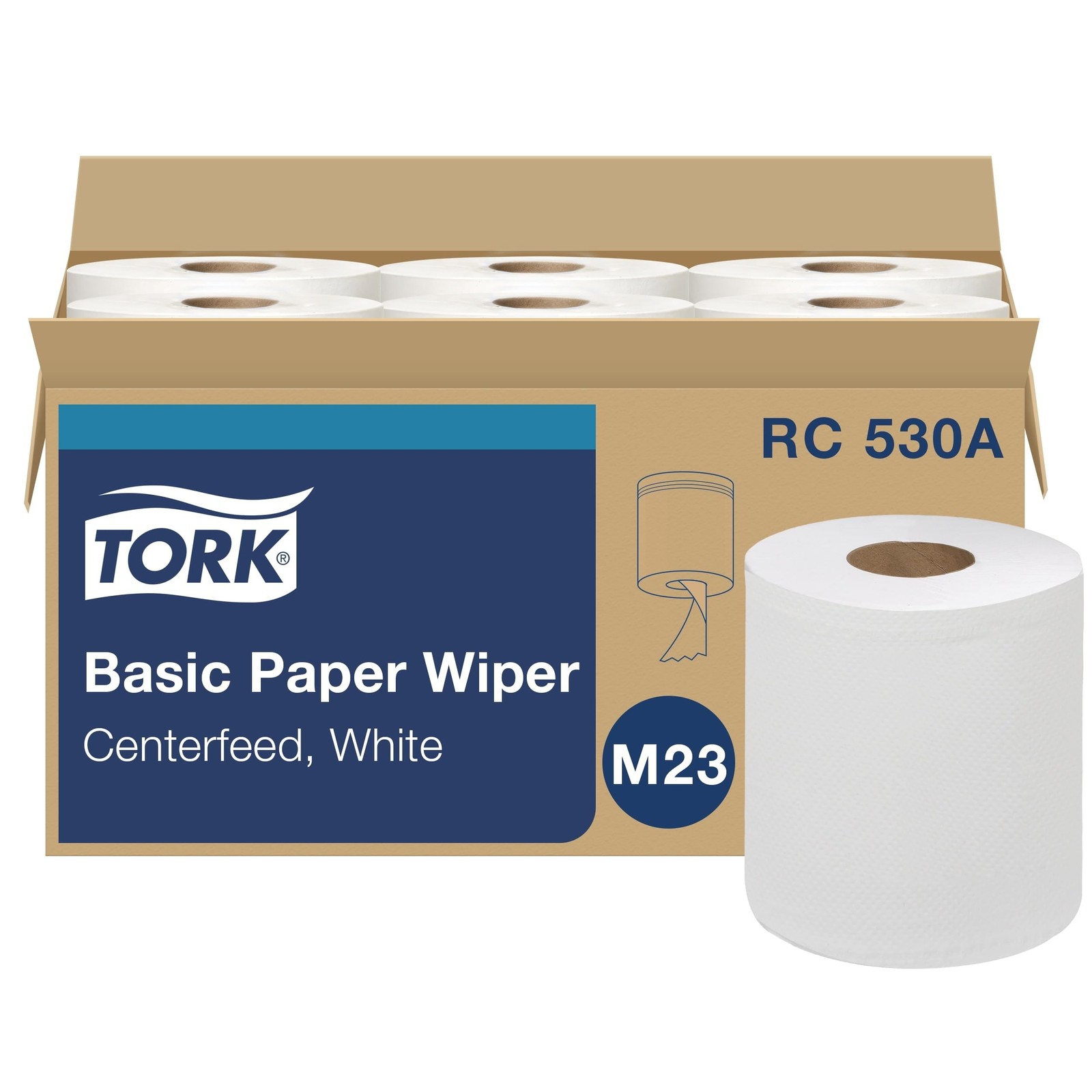 White M23, One-at-a-time Dispensing, 6 X 530 Towel...
