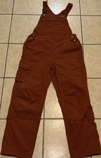 Duluth Trading Women's Heirloom Gardening Bib Overalls Size Small x 31 Brn/coppe