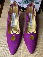 Via Spiga Size 7B Suede Leather Cut Out Details Pumps Heels