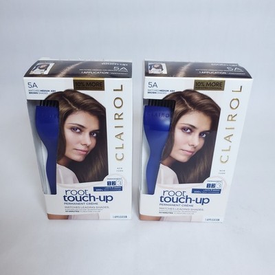 Clairol 5A Root Touch-Up Matches LIGHT ASH/Brown Shades (New Box/2 application)