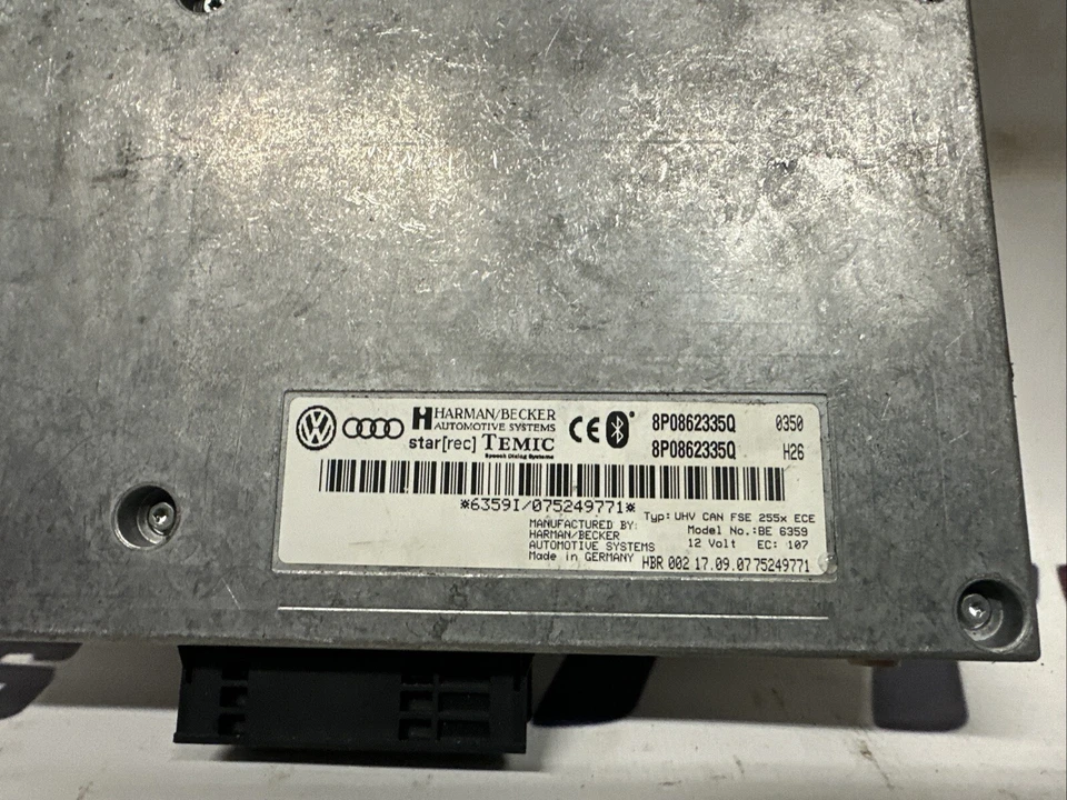 Módulo de control Bluetooth 8P0862335A Audi TT A4 Mk2 8j 2006-2010 Foto 2 de 4