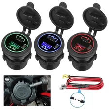 Type-C PD Dual USB Car Charger Power Outlet Adapter Socket QC3.0 For Sur-Ron