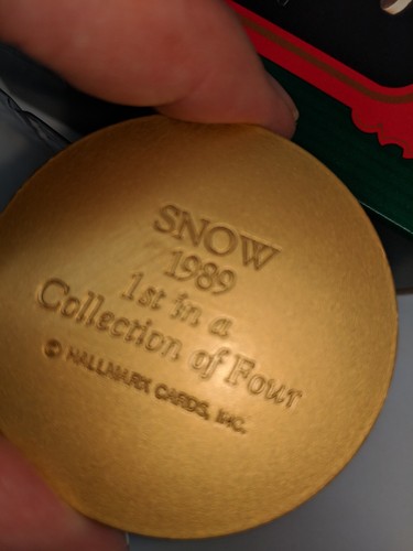 Giostra Cavallo NEVE 1° Serie da Collezione 1989 Punzone Decorazione Natalizia - Foto 4 di 4