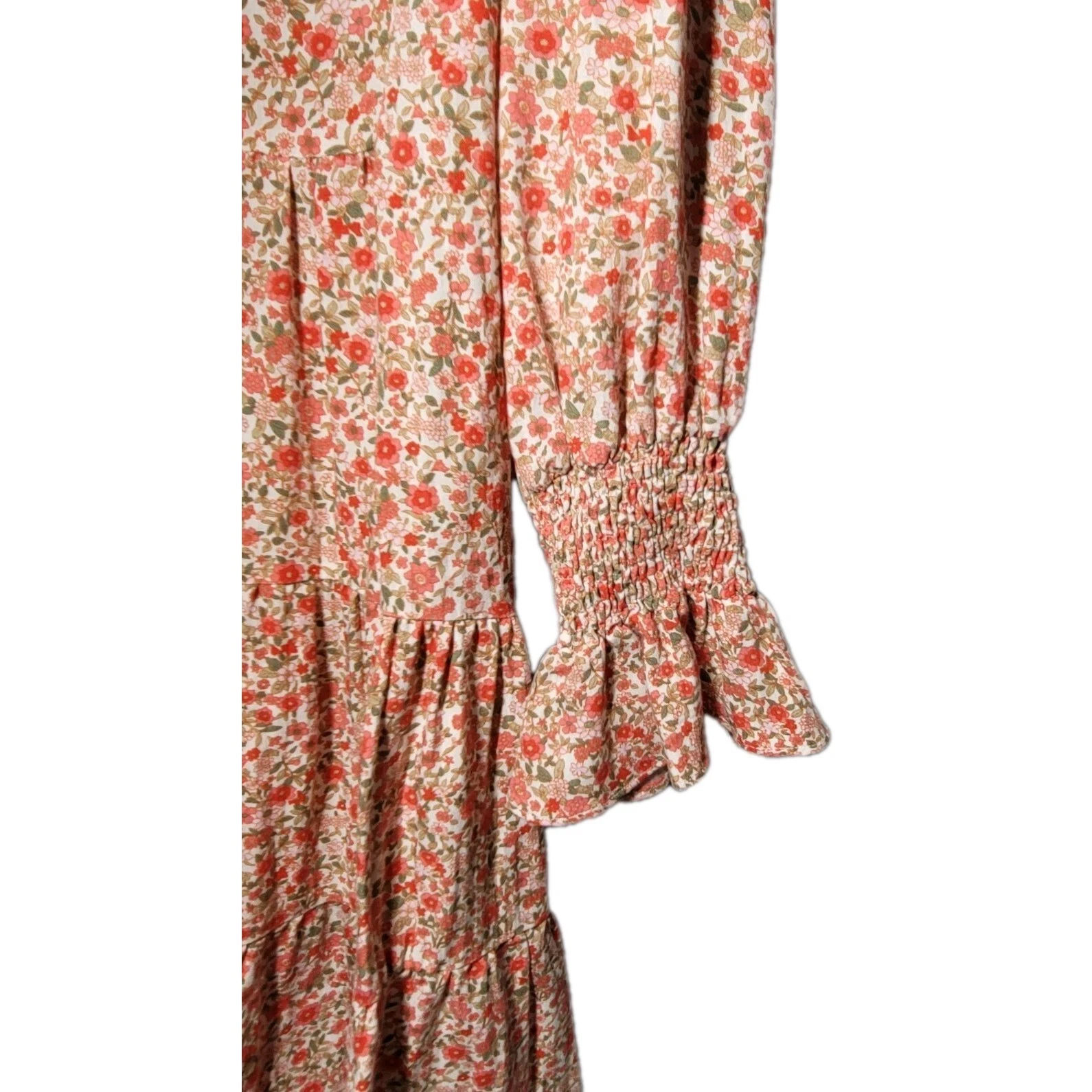 Tuckernuck Pomander Place Savannah Floreale Kenzo Mini Abito Donna XS Boho Ruffle