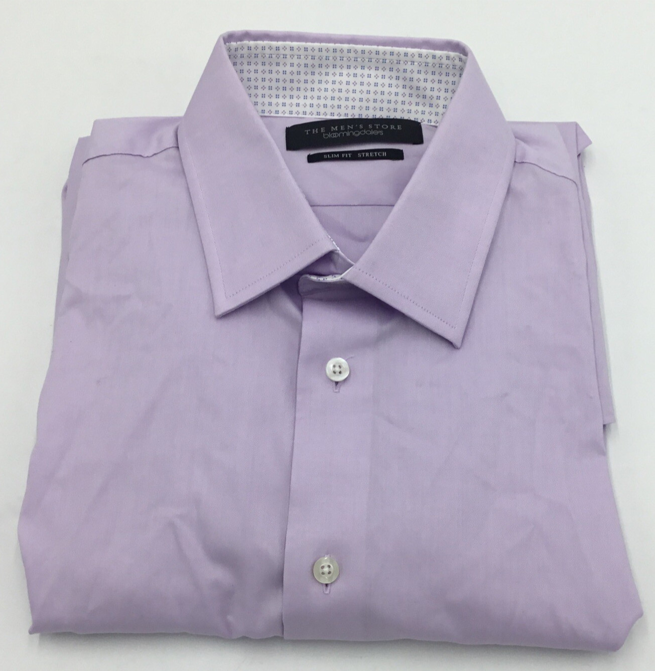 Мужская рубашка-стрейч Slim Fit из магазина Bloomingdales Лавандовый 17 дюймов 34-35 9490₽