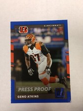 2017 Donruss Press Proofs Blue #58 Geno Atkins (PWE)