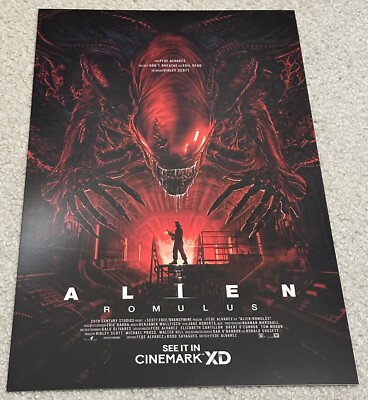 2024 ALIEN: Official Romulus 11x17 CINEMARK XD Theater Movie POSTER ...