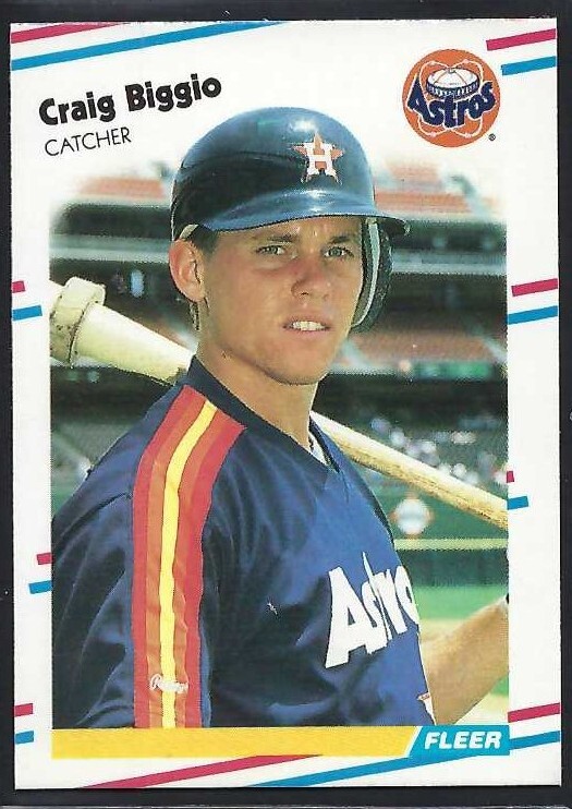 1988 Fleer Update #U-89 Craig Biggio XRC-Houston Astros - HOF - Catcher, 2B, CF