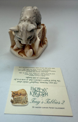Harmony Kingdom Tony Tabbies II Kitty Cats Box Figurine,  TJCA12, 2000