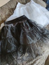 2 BOGO Grace Karin Women  s Size M Style Petticoat Full Circle Tutu Black White